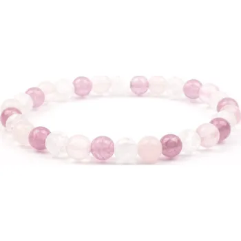 Náramek Moni - dámský náramek jadeit růženín křišťál praskaný