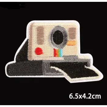 Nášivka Fotografická nažehlovací nášivka fotoaparát v1 (doplněk pro vaši bundu, čepici, brašnu nebo batoh)