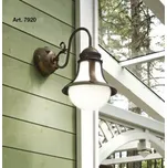 ALDO BERNARDI Nástěnná lampa retro Linea Loggia Žárovka/patice: E27, Provedení: patinovaná mosaz 7920