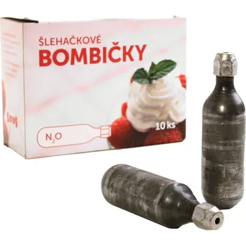 Příprava sody Bombičky šlehačkové N2O 8g 10ks - tělo+náplň