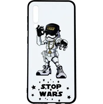Pouzdro na mobilní telefon Kryt Samsung A50 3D silikon Stormtrooper (obal neboli pouzdro na Samsung A50)