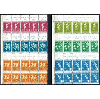 Poštovní známka (1968) MiNr. 765 - 770 ** - Lucembursko - 10-bl - Letní olympijské hry, Mexico City