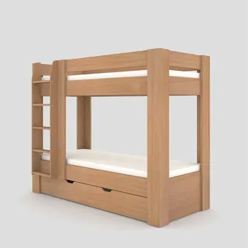 Dětská skříň Dětský pokoj patrová postel Rea Pikachu buk Levá strana