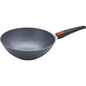 Pánev Wok Pánev Diamond LITE s odnímatelnou rukojetí 30 cm - WOLL (Titanová pánev Wok 30 cm s odnímatelnou rukojetí Diamond Lite - WOLL)