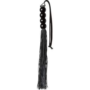 Důtky GP SILICONE FLOGGER WHIP with beads black - s kupónem KUP15 cena 146 Kč + extra diskrétní expedice