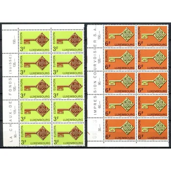 Poštovní známka (1968) MiNr. 771 - 772 ** - Lucembursko - 10-bl - Europa