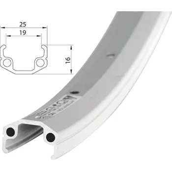 Komponent pro jízdní kolo Remerx RMX 622x21 Natural 36 děr (Ráfek REMERX RMX 622x21 Natural 36 děr)