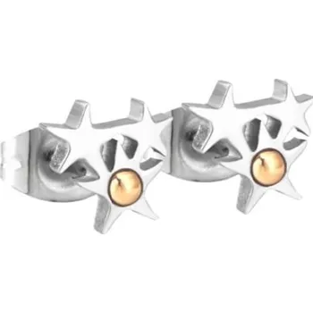 Náušnice Šperky4U Ocelové náušnice hvězdičky - OPN1064-06