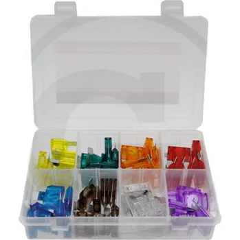 Autopojistky Sada auto pojistky maxi s plochými kolíky 56 ks 20, 30, 40, 50, 60, 70, 80 a 100 A