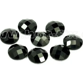 hot-fix kameny epoxy KULATÉ barva černá, velikost 12mm, balení 10 nebo 50ks HF/e - tvar: nažehlovací epoxy kulatý 12mm, HF/e - barva: barva 124 Jet /černá, HF/e - balení: balení 10 kusů
