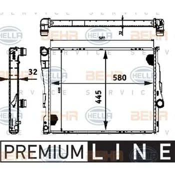 Chladič motoru Hella 8MK 376 716-261