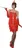 Smiffys Charleston šaty 30. léta červené, XL