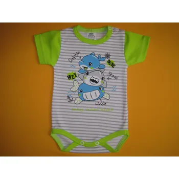 Kojenecký body Arex, ČR Body krátký rukáv s potiskem Barva: Zelená, Velikost: 74