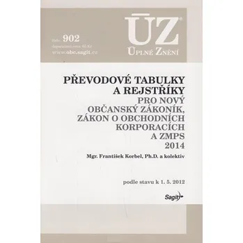 ÚZ č. 902 Převodové tabulky pro NOZ a ZOK - Sagit (2004, brožovaná)