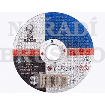Řezný kotouč Norton Řezný kotouč 230x2,5x22,23 A30S ATLAS 6111252831466