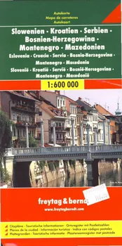 Automapa: Slovinsko, Chorvatsko, Srbsko 1:600 000 - Freytag & Berndt