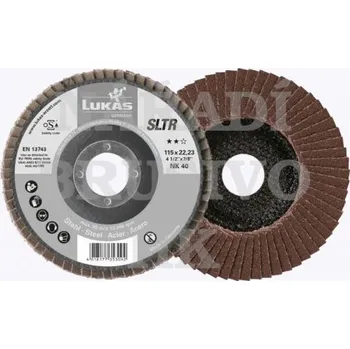 Brusný kotouč Lukas Lamelový kotouč 115x22,23 NK 40 SLTR talířový 4027497026357