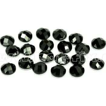 hot-fix kameny epoxy KULATÉ barva černá, velikost 6mm, balení 10 nebo 50ks HF/e - tvar: nažehlovací epoxy kulatý 6mm, HF/e - barva: barva 124 Jet /černá, HF/e - balení: balení 10 kusů