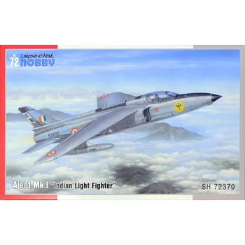Plastikový model Special hobby 1/72 HAL Ajeet Mk.I Indian Light Fighter (4x camo)