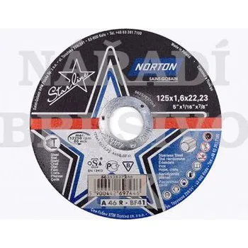 Řezný kotouč Norton Řezný kotouč 115x1x22,23 A60R STARLINE 5900442697415