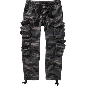 Pánské kalhoty kalhoty pánské BRANDIT - Pure slim fit - 1016-darkcamo - XXL