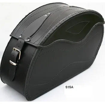 Zavazadlo na motocykl Kožené moto brašny S15 vyztužené, 2x20L - s nýty