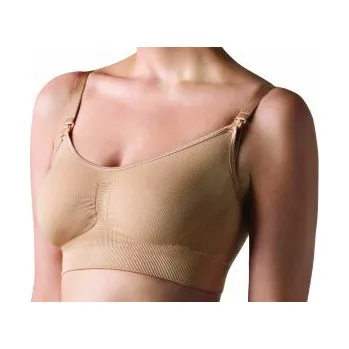 Těhotenská móda Těhotenská a kojicí podprsenka CARRIWELL, tělová (bezešvá, elastická)