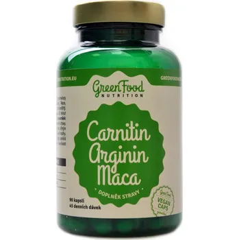 Spalovač tuku Green Food nutrition Carnitin Arginin Maca 90 cps.