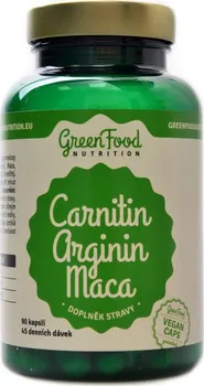 Spalovač tuku Green Food nutrition Carnitin Arginin Maca 90 cps.