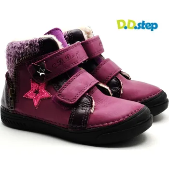 Chlapecké polobotky Zimní boty DDstep 040-417A vínová Velikost: 35