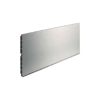 Nábytkové kování Sokl na kuchyň nerez broušený 4m, výška 100mm