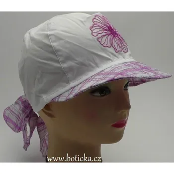 Kšiltovka Dívčí kšiltovka s mašlí RDX 1768 Barva: fialová, Velikost: 54