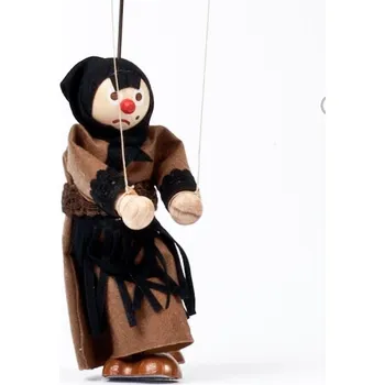 Výuková hračka Gerlich Dřevěná loutka Ježibaba Dorota