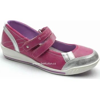 Dívčí baleríny OBUTEX Baleríny P212005A růžové Velikost: 29