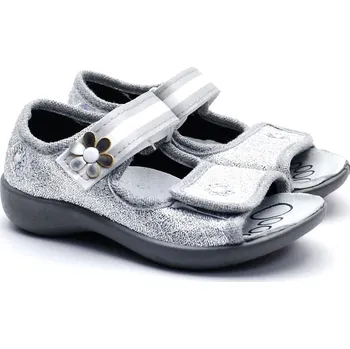 Chlapecké bačkory Dívčí bačkory 3F 3SA22/10 stříbrné Velikost: 27