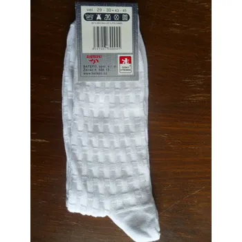 Pánské ponožky OTO-pánské ponožky BATEPO bílé 43-45(29-30)