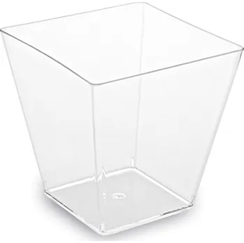 WIMEX Fingerfood kelímek hranatý čirý 5 x 5 x 4,5 cm, 50 ks