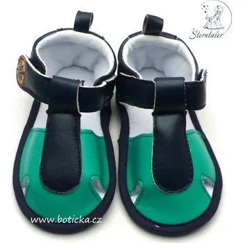 Capáčky STERNTALER baby booties modrozelené Velikost: 15-16