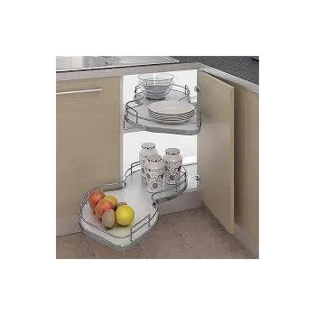 Nábytkové kování NUVOLA 371, 2 pol. 500 mm, biely-chróm , . ľavý