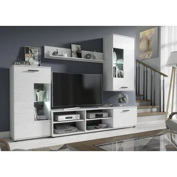 Obývací stěna MAMBA obývací stěna Antigona borovice bělená, pinie andersen