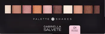 Oční stíny Gabriella Salvete Palette 10 Shades 12 g 01 Rose