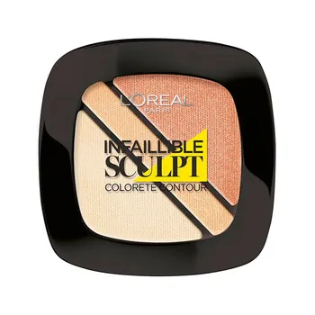 Tvářenka L'Oréal Paris Blush Sculpt Trio 3v1 4 g 102 Nude Beige