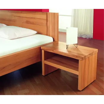 Noční stolek FMP-lignum Noční stolek Romana Buk - masiv Lak přírodní 45x50x36 cm