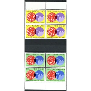 Poštovní známka (1978) MiNr. 73 - 74 ** - OSN Ženeva - 4-bl - Globální vymýcení pravých neštovic
