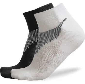 Pánské ponožky Sportovní ponožky FREEZ ANCLE SOCKS 2-pack black+white