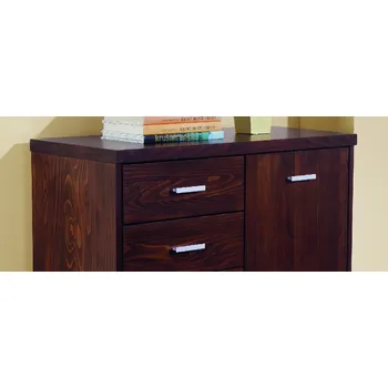 Komoda FMP-lignum Komoda Stela 4-zásuvková, 1-dveřová Buk - jádro masiv Lak přírodní 84x100x45 cm