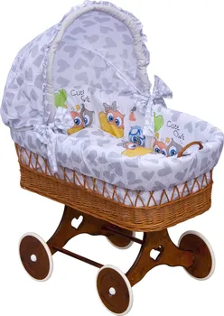 Kolébka pro miminko Scarlett Proutěný košík s boudičkou Kulíšek