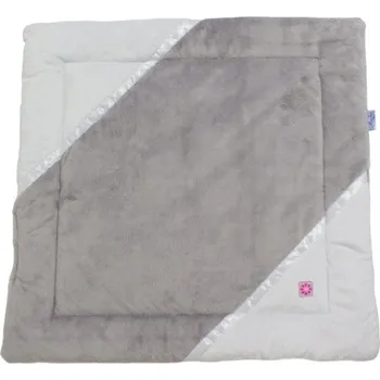 Pelíšek pro kočku Rajen plyšová deka 120x60cm šedá