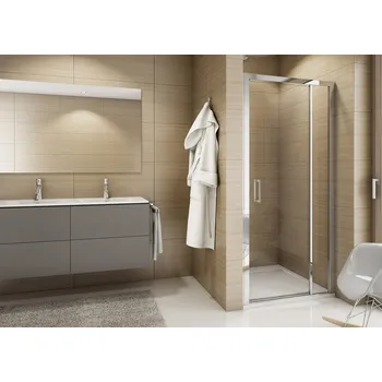Sprchové dveře Ronal (Sanswiss) SanSwiss jednokřídlé dveře s pevnou stěnou v rovině TED Šířka: 80 cm + doprava zdarma + při platbě převodem sleva