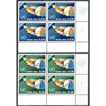 Poštovní známka (1978) MiNr. 78 - 79 ** - OSN Ženeva - 4-bl - Valné shromáždění Organizace spojených národů